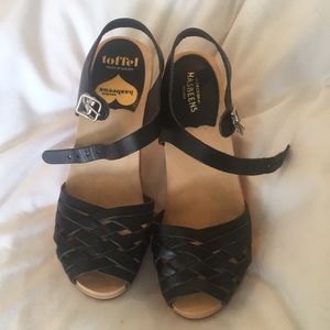 Swedish Hasbeens Black high heel